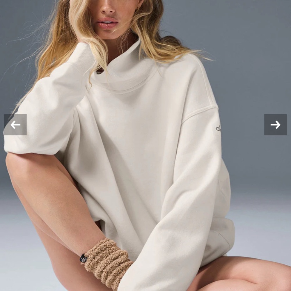 ALO Yoga Hazy Mock Neck Pullover